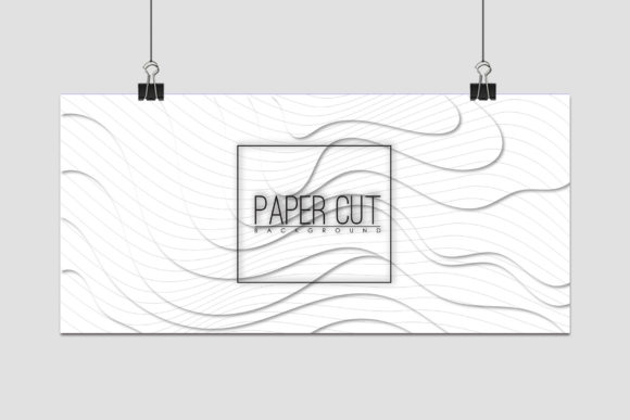 Abstract Realistic Paper Cut Background