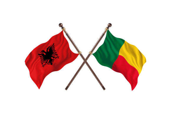Albania Versus Benin Two Flags: A Visual Representation of National Identity and Design