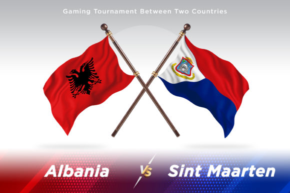 Albania Versus Sint Maarten Two Flags: A Unique Concept for Creative Projects