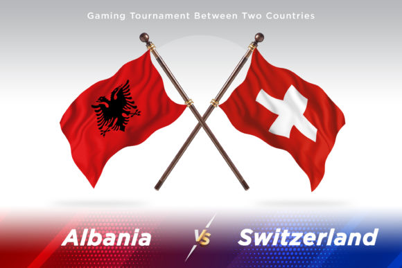 Albania Versus Switzerland Two Flags: A Creative Design Resource for Global Comparisons