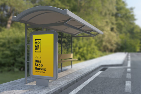 City Bus Stop Sign Mockup and Advertising Billboard Mockups: A Game-Changer for Designers