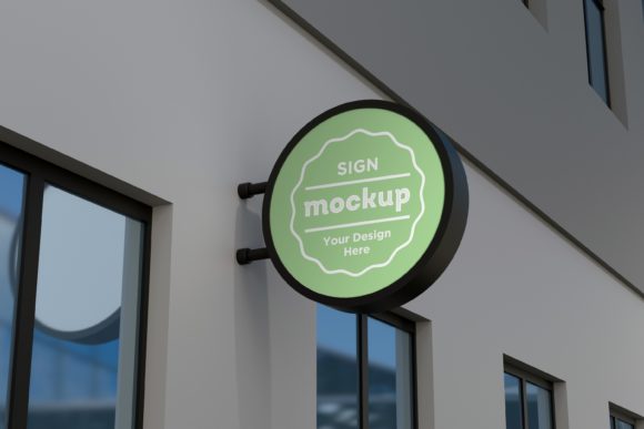 Enhance Your Design Presentations with Rounded Wall Mount Façade Mockups